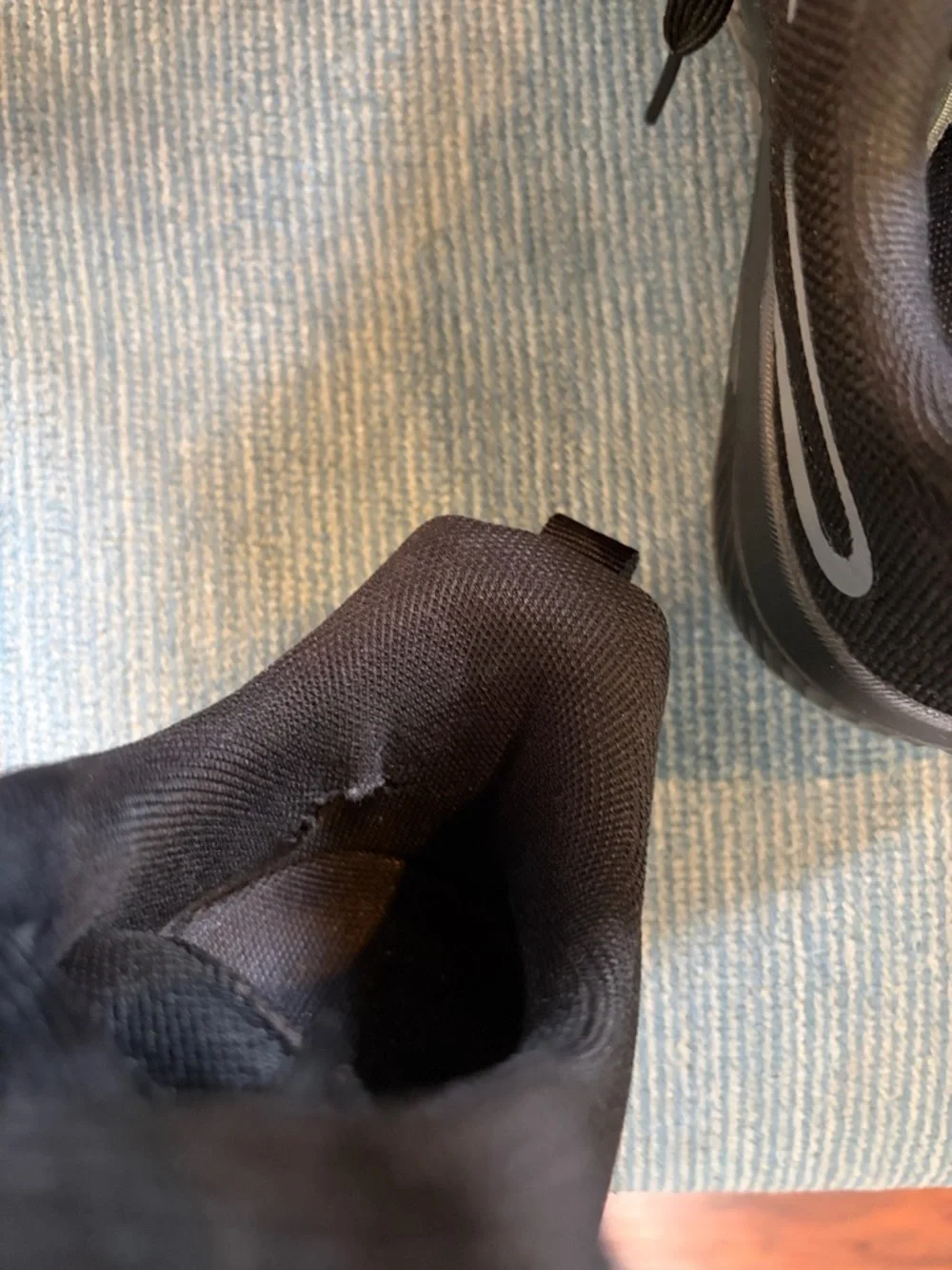 Women’s Black Athletic Running Shoes with Arch Support Plantar Fasciitis - Picture 8 of 9